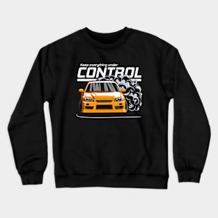 Keep everything under control (orange) Crewneck Sweatshirt